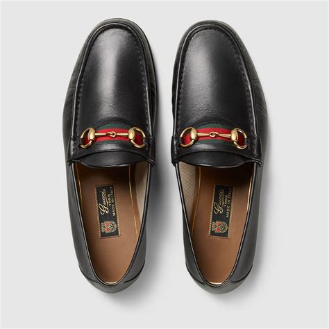 gucci slip on loafers men's|Gucci horsebit detailed leather loafers.